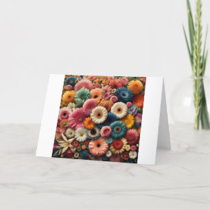 Erhöhen Sie Ihre Raumfarbe Gerbera Daisy Floral Dankeskarte