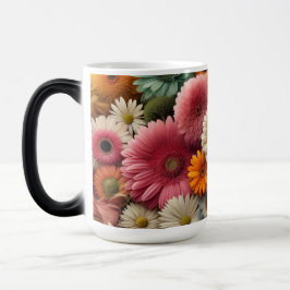 Erhöhen Sie Ihre Raumfarbe Gerbera Daisy Floral Verwandlungstasse