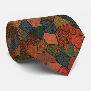 Erhöhen Sie Ihren Stil: Farbenfrohe Polygonal Krawatte
