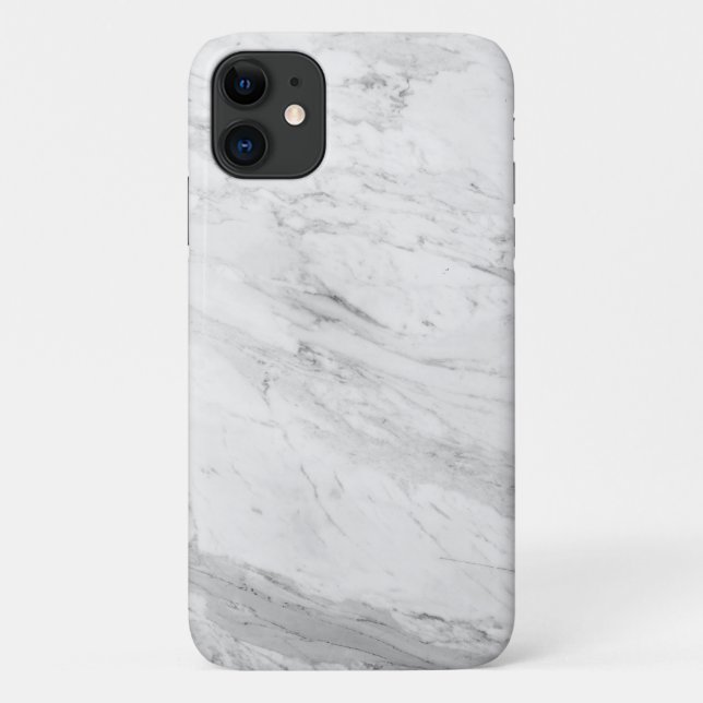 Erhöhen Sie Ihren Stil mit dem schwarzen Marmor Case-Mate iPhone Hülle (Rückseite)