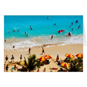 Erhöhte Ansicht eines Waikiki-Strandszenarios, Hon