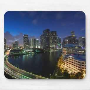 Erhöhte City-Skyline von Brickell Key Mousepad