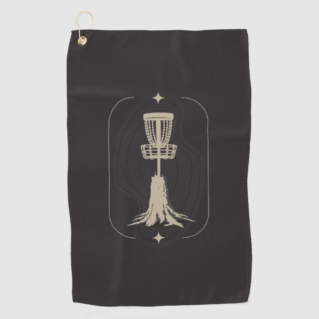 Erhöhte Disk Golf Basket Disk Handtuch (Vorderseite)