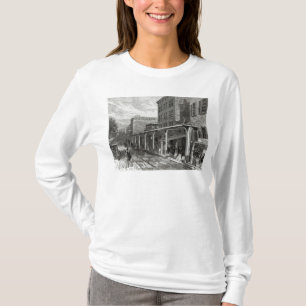 Erhöhte Eisenbahn in Greenwich-Straße, New York T-Shirt