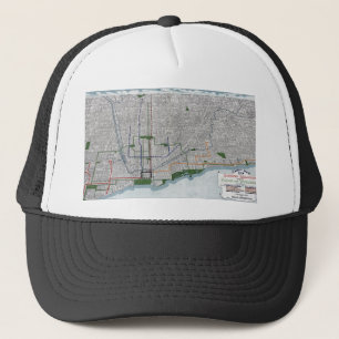 Erhöhte Schienen und die Parks von Chicago 1908 Truckerkappe