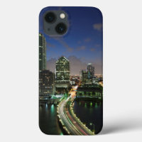Erhöhte Skyline der Stadt