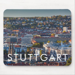 Erhöhte Stadtsicht von Stuttgart Mousepad