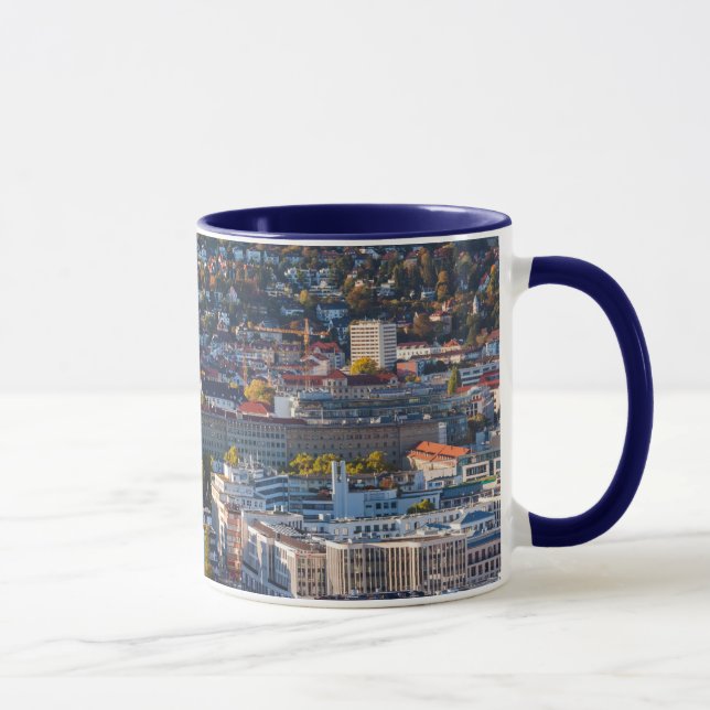 Erhöhte Stadtsicht von Stuttgart Tasse (Rechts)