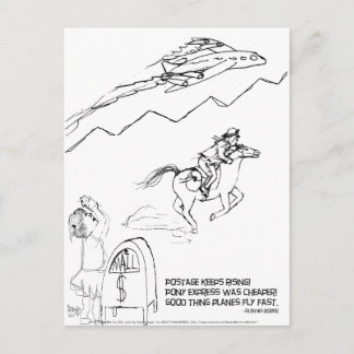 Erhöhung der Portorate haiku Postkarte