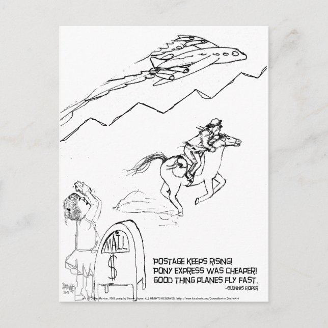 Erhöhung der Portorate haiku Postkarte (Vorderseite)