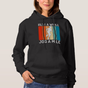 Erholung A beim Joggen einer Meile Hoodie