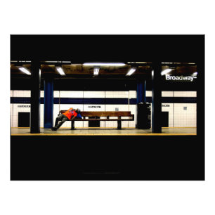 Erholung am Broadway Fotodruck