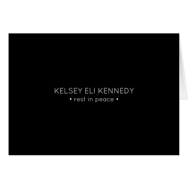 Erholung auf Friedensbeerdigungskarte (Vorderseite (Horizontal))