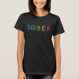 Erholung aus nüchternem Regenbogen Alkoholische OM T-Shirt