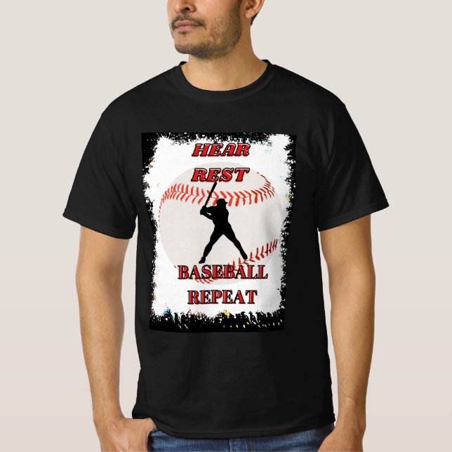 Erholung-Baseball wiederholen T-Shirt (Vorderseite)