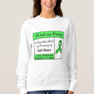 Erholung bei der Lyme-Krankheit des Friedens im Ge Sweatshirt