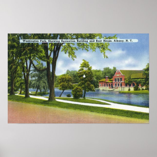 Erholung Bldg & Boathouse Poster (Vorne)