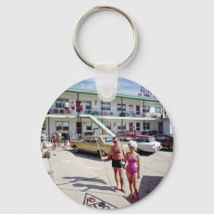 Erholung Cove Motel in den 60er Jahren Schlüsselanhänger