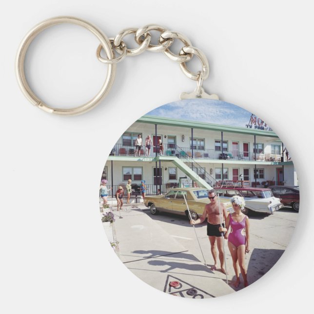 Erholung Cove Motel in den 60er Jahren Schlüsselanhänger (Vorne)