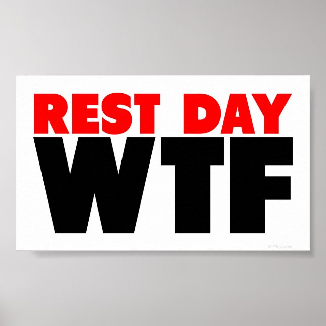 Erholung Day WTF Poster (Vorne)