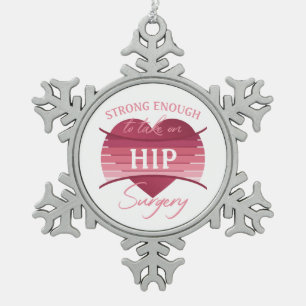 Erholung der angesagten Operation für Frauen Schneeflocken Zinn-Ornament