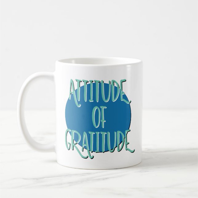 Erholung der Dankbarkeit Slogan Kaffeetasse (Links)