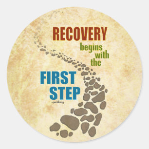 Erholung, der erste Schritt (Schritt 12, mischen Runder Aufkleber