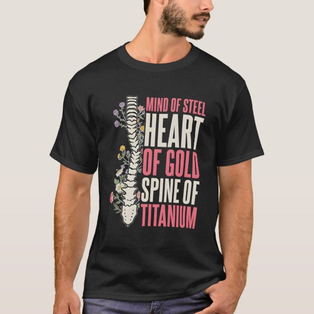 Erholung der Scoliose-Operation T-Shirt (Vorderseite)