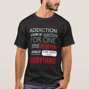 Erholung der Sucht feiert Erholung Om Inspirati T-Shirt