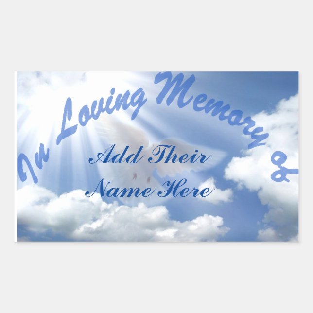 Erholung des Friedens Rechteckiger Aufkleber (Vorderseite)