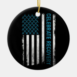 Erholung Drogenkonsum  feiert Erholung Keramik Ornament