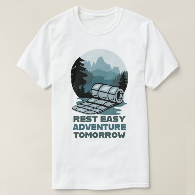 Erholung Easy Adventure Camping Design T-Shirt (Design vorne)