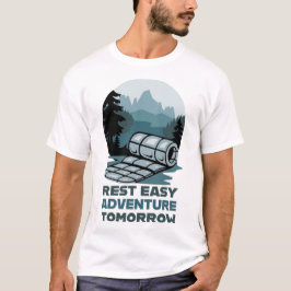 Erholung Easy Adventure Camping Design T-Shirt
