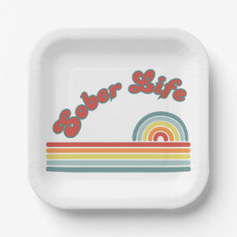 Erholung-Feier für nüchterne Teller