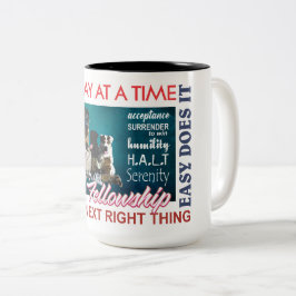 Erholung Fellowship Slogan Tasse 25