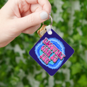 Erholung FUN Geode Slogan mit OM Gebet CUSTOM Schlüsselanhänger
