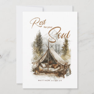 Erholung für Ihr Soul Christlich Boho Blank Card Einladung