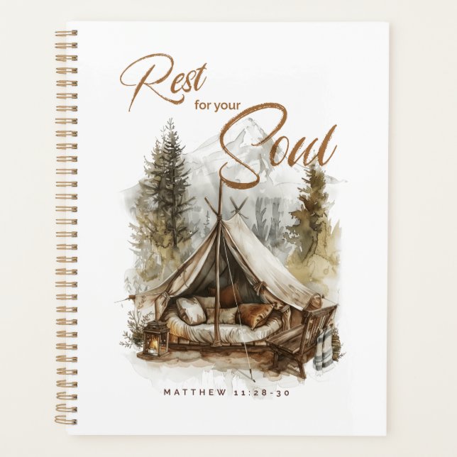 Erholung für Ihr Soul Christlich Boho Planer (Vorderseite)