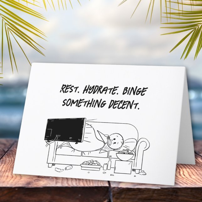 Erholung, Hydrat, Binge Stickman wird gut Karte (Von Creator hochgeladen)