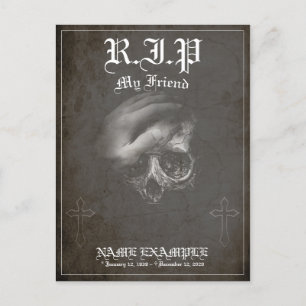 Erholung im Frieden - mein Freund - Vintag Feiertagspostkarte