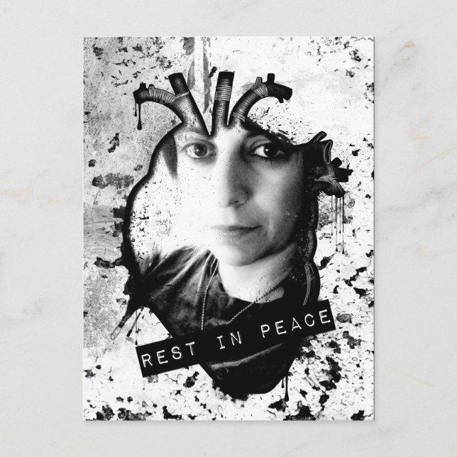 Erholung im friedlichen anatomischen Herzen Postkarte (Vorderseite)