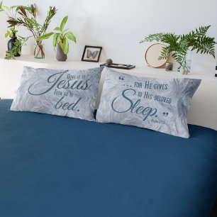 ERHOLUNG im JESUS Christlich Quote Pillow Case Set Kissenbezug