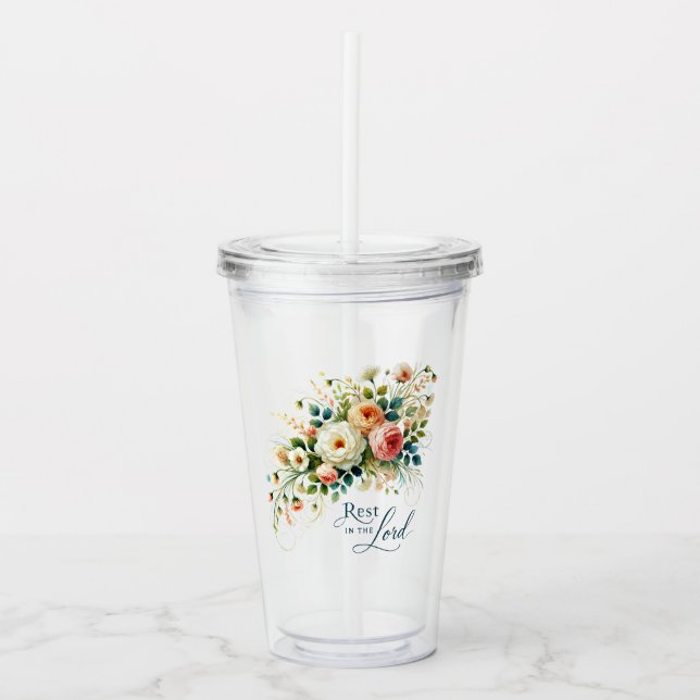 Erholung in der Blütezeit des Herrn Acryltrinkbecher (Vorderseite)