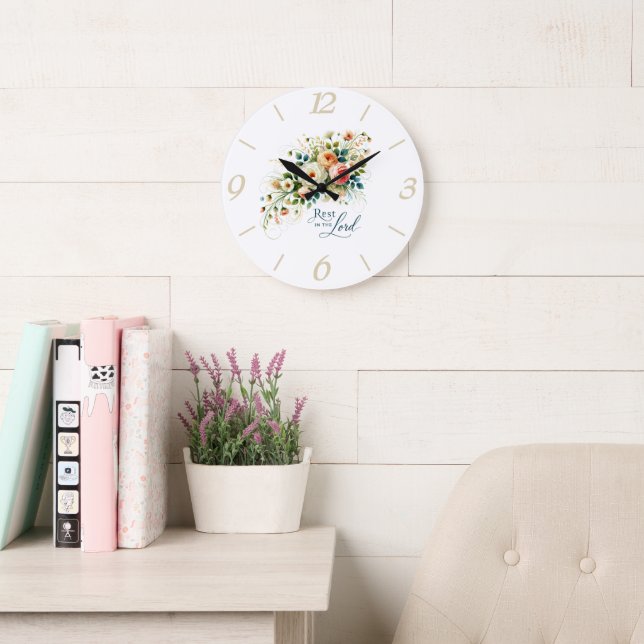 Erholung in der Blütezeit des Herrn Große Wanduhr (Lesesaal)