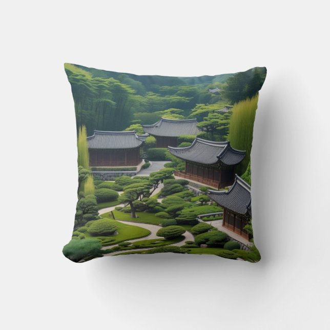 "Erholung in der Natur - Landschaftliche Landschaf Kissen (Vorderseite)