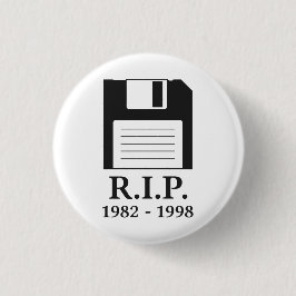 Erholung in Friedens-RIP Diskette Button