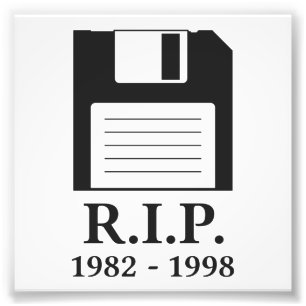 Erholung in Friedens-RIP Diskette Fotodruck