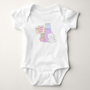 Erholung in Gott mit Niedlichem Bärendesign Baby Strampler