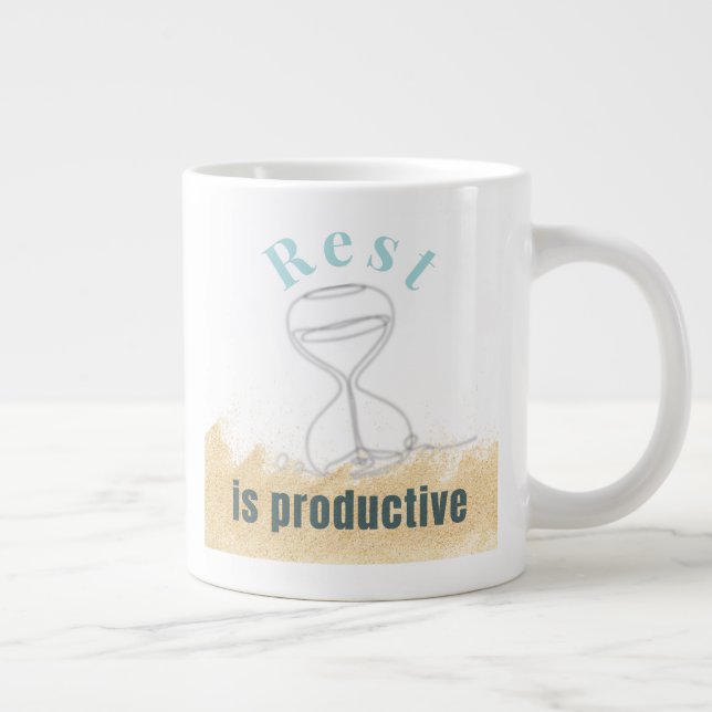 Erholung ist produktiv - Mini-Sensibilisierung für Jumbo-Tasse (Rechts)