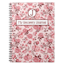 Erholung Journal Pink Roses Notebook